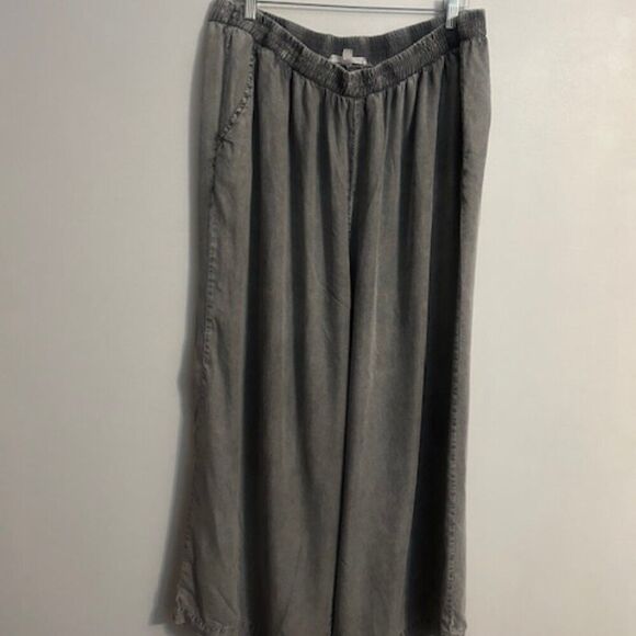 Jane & Delancey Gray Whitewashed wide leg pants, size 2X - Picture 1 of 4